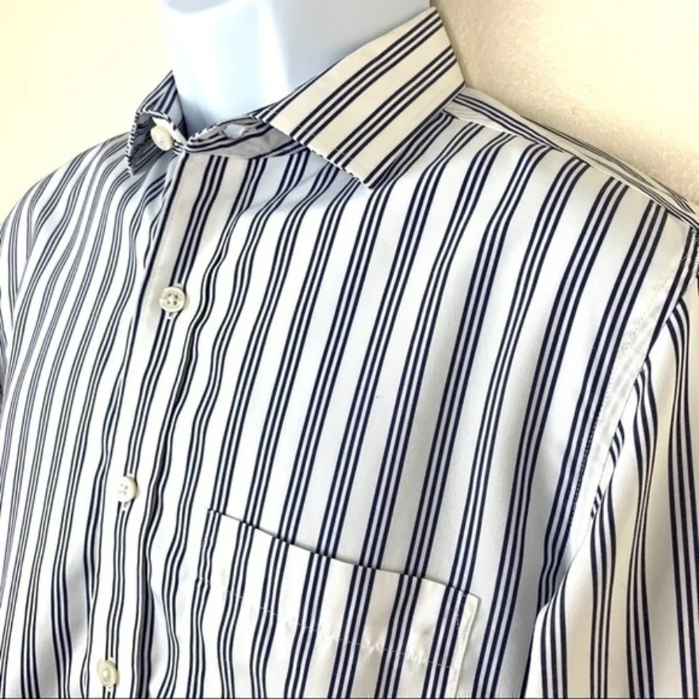 J.Crew striped shirt white and black size S